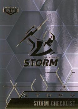 2022 NRL Elite - Mojo Black Diamond #MB 055 Melbourne Storm Checklist Front